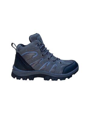 Cushionaire Women’s Gray & Blue Mesh & Faux Suede Bixton Hiking Boots Size 6.5M